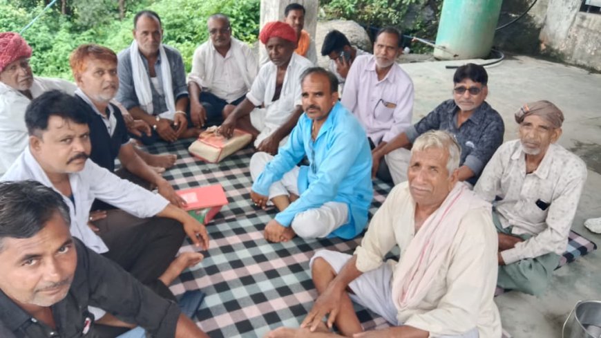 सेन समाज की ओझागर महादेव में आय व्यय व सराय के उद्घाटन पर चर्चा की