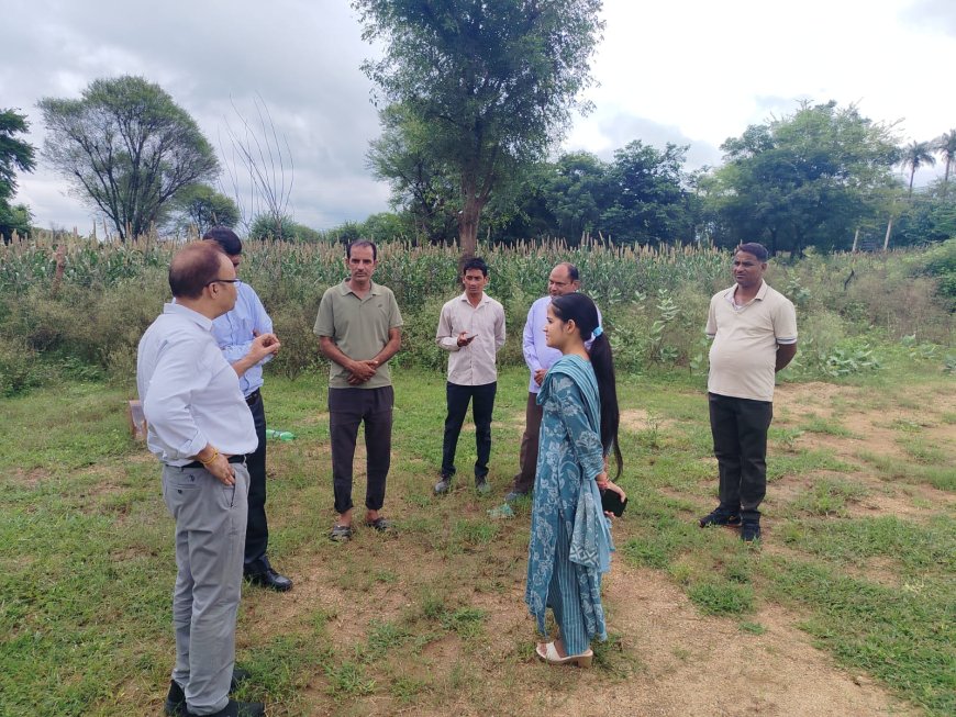 जिला प्रभारी सचिव अनिल अग्रवाल ने किया विराटनगर क्षेत्र में विभिन्न संस्थानों एवं फसल खराबे का निरीक्षण