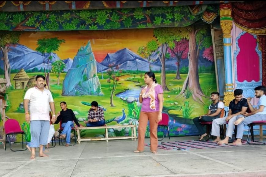 राजर्षि अभय समाज रामलीला में पूर्व अभ्यास जोरों पर