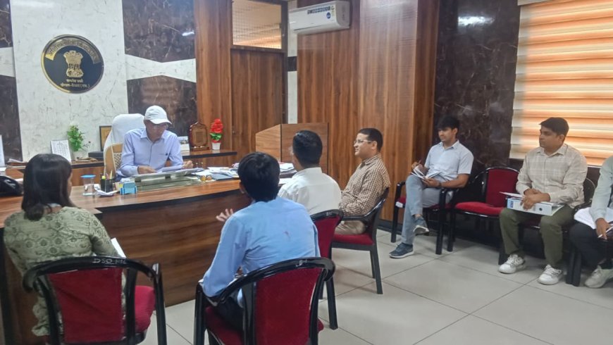 15 सितंबर से 2 अक्टूबर तक आयोजित किए जाएंगे शहर चलो अभियान के तहत शिविर:अतिरिक्त जिला कलेक्टर ने नगर निकाय के अधिकारियों के ली बैठक