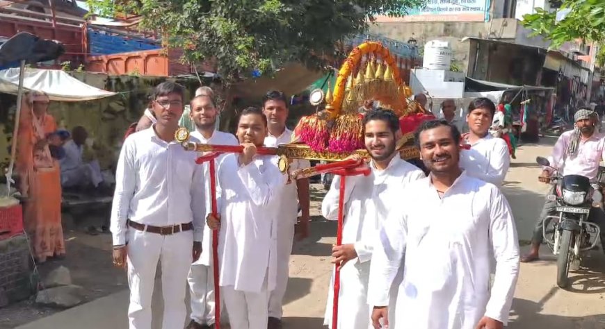 क्षमावाणी पर्व : श्रीजी की रजत पालकी शोभायात्रा निकाली, उत्तम क्षमा बोलकर क्षमायाचना की गयी