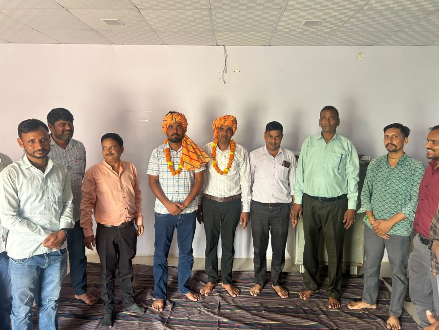राजस्थान शिक्षक संघ एकीकृत जिला अध्यक्ष राधेश्याम कपासिया का हुआ स्वागत