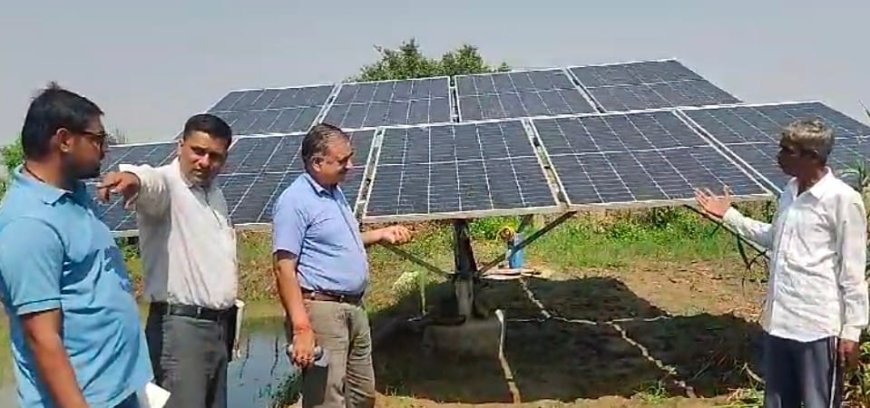 किसानों की फसलों की सिंचाई के लिए वरदान है सोलर पंप सेट