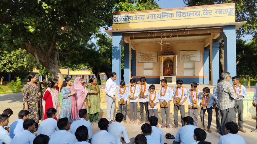 कबड्डी प्रतियोगिता में विजेता खिलाड़ियों को किया सम्मानित