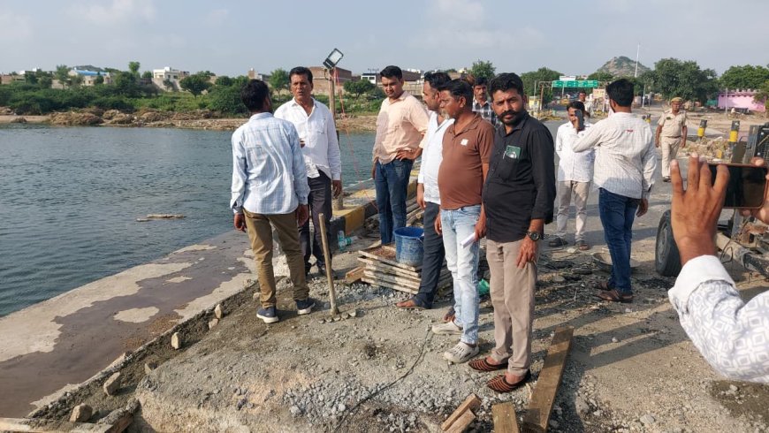 सुमेरपुर-शिवगंज पुलिया पर 5 दिन से बंद है आवागमन, जान जोखिम में डाल मजबूरन हाईवे से जा रहे लाेग