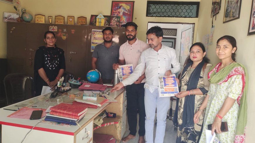 अलवर सांसद युवा खेल उत्सव में भाग लेने के लिए युवाओं को ऑनलाइन रजिस्ट्रेशन कराने के लिए वी-शक्ती टीम ने गांव-गांव जाकर युवाओं को किया  प्रेरित