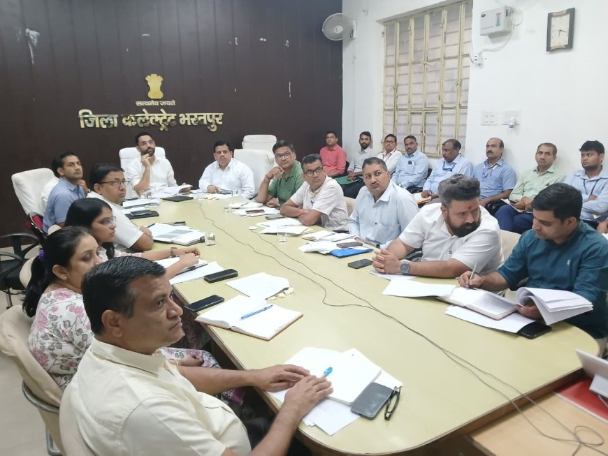 जिला कलक्टर ने ग्रामीण एवं शहरी सेवा शिविरों वीसी के माध्यम की समीक्षा