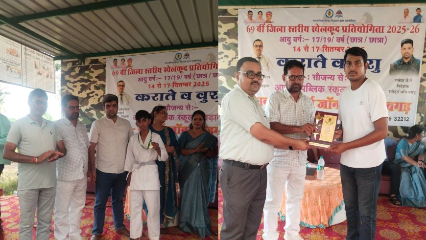 जिला स्तरीय कराटे प्रतियोगिता में  एकता स्कूल ने शानदार प्रदर्शन करते हुए जीते 16 मेडल