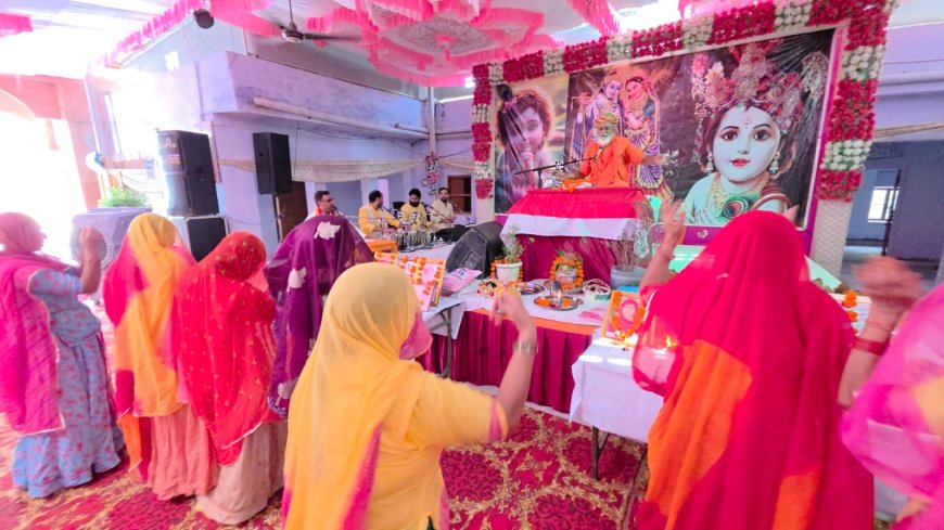 जाखली में भागवत कथा का छठा दिन:श्रीकृष्ण की बाल लीलाएं और पूतना वध की कथा सुनाई