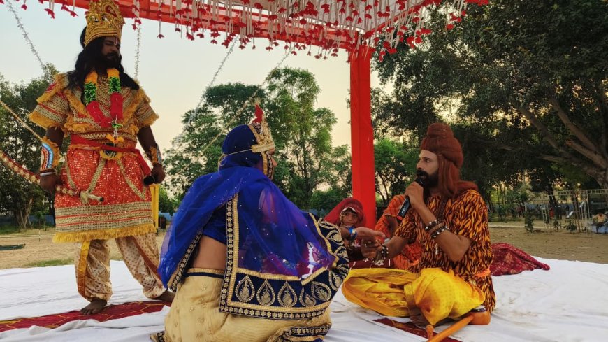 कोटकासिम में नारद मोह लीला से शुरू हुआ रामलीला मंचन