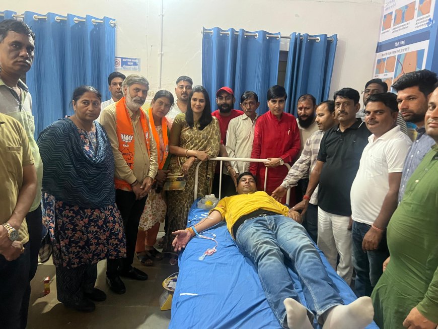 प्रधानमंत्री मोदी के जन्मदिवस सेवा पखवाड़े में भाजपा ने किया 148 यूनिट रक्तदान