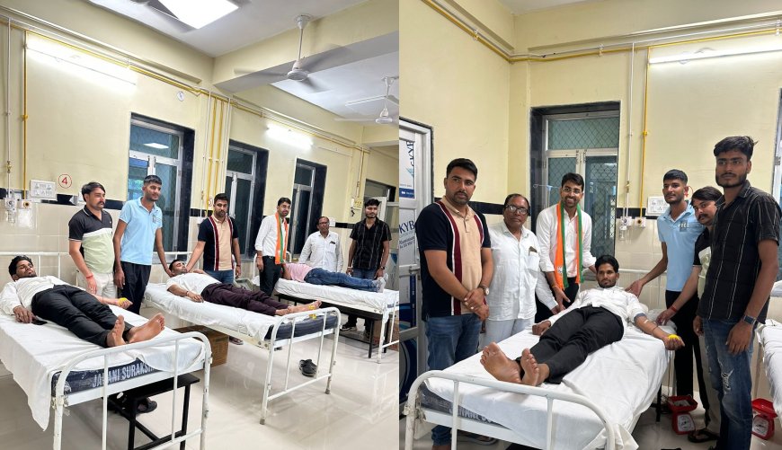 प्रधानमंत्री मोदी के जन्मदिवस सेवा पखवाड़ा में  रक्तदान शिविर का आयोजन