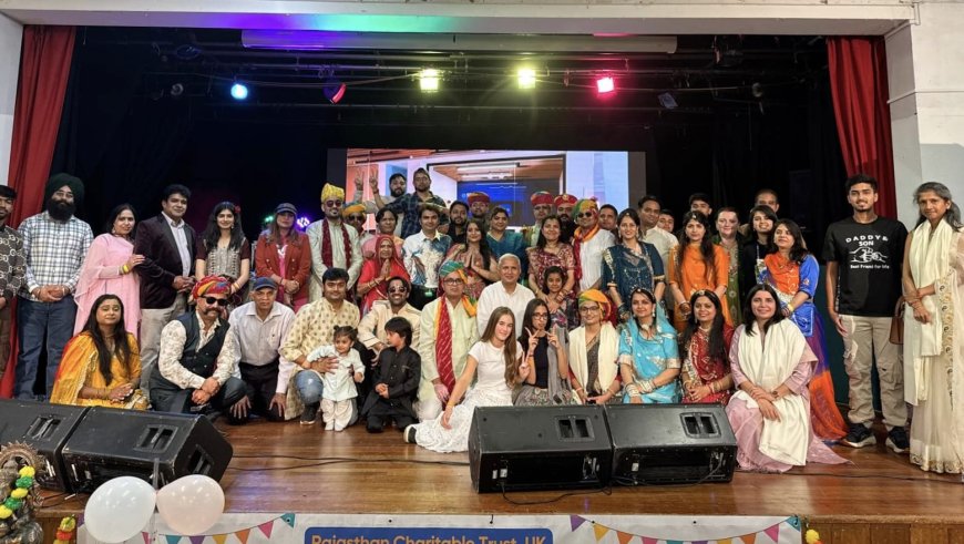 'घूमर 2025’राजस्थानी घूमर के साथ ताल से ताल मिला कर चहक उठा लंदन