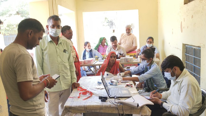 बड़ौदामेव के सीएचसी में स्वास्थ शिविर का हुआ आयोजित