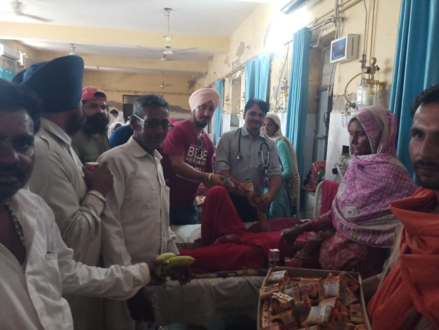 भाजपा नेता  देवेंद्र दत्ता का जन्मदिन मनाया, कार्यकर्ताओं ने चिकित्सालय में किए फल वितरण व बिस्कुट