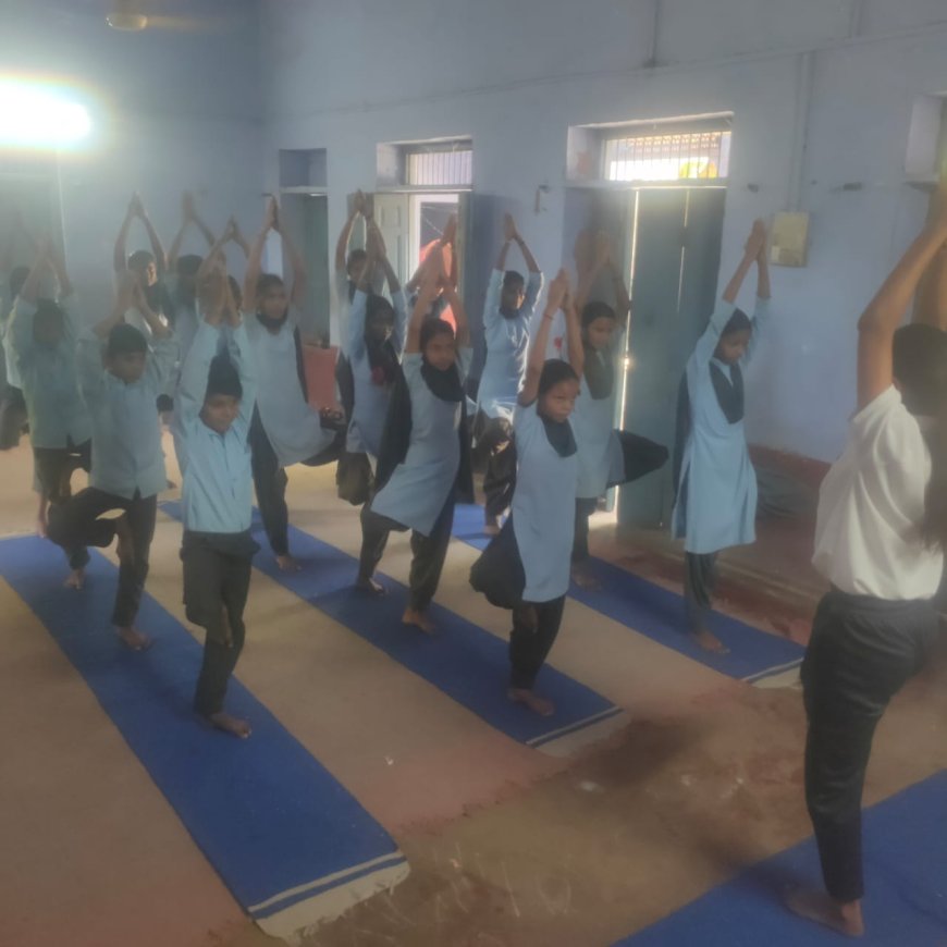 राजकीय उच्च माध्यमिक विद्यालय खोहरा मलावली द्वितीय परिसर में योग सत्र का हुआ आयोजन