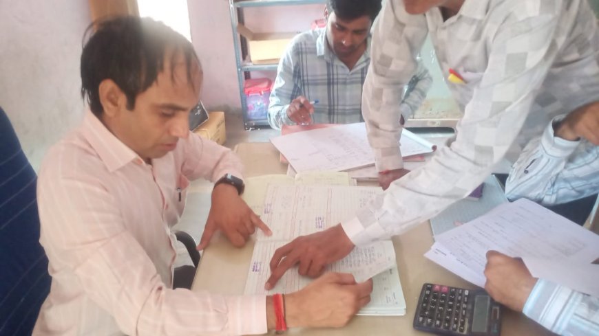 उप तहसीलदार ने  स्कूलों का जांचा मिड डे मिल पौषाहार