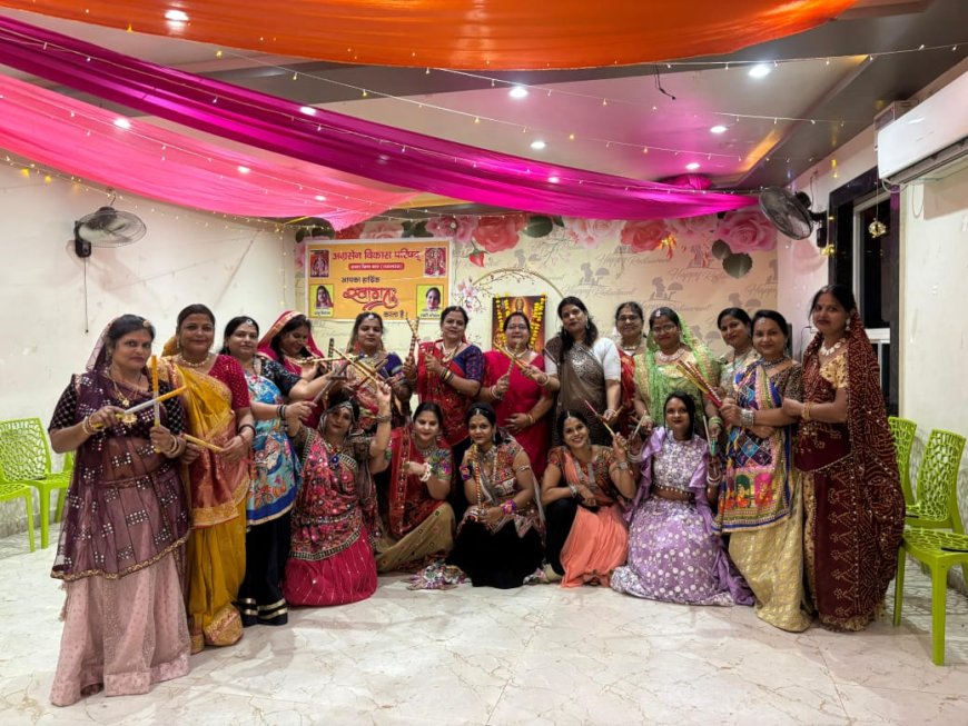 अग्रसेन विकास परिषद महिला मंडल अंता द्वारा नवरात्रि उत्सव का आयोजन