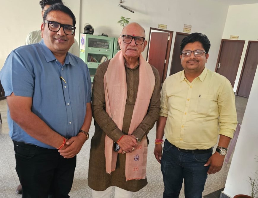 भरतपुर चैम्बर ऑफ कॉमर्स एंड इंडस्ट्रीज़ के अध्यक्ष  कृष्ण मुरारी  ने  प्रमुख मुद्दों पर की बीजेपी नेताओ से चर्चा