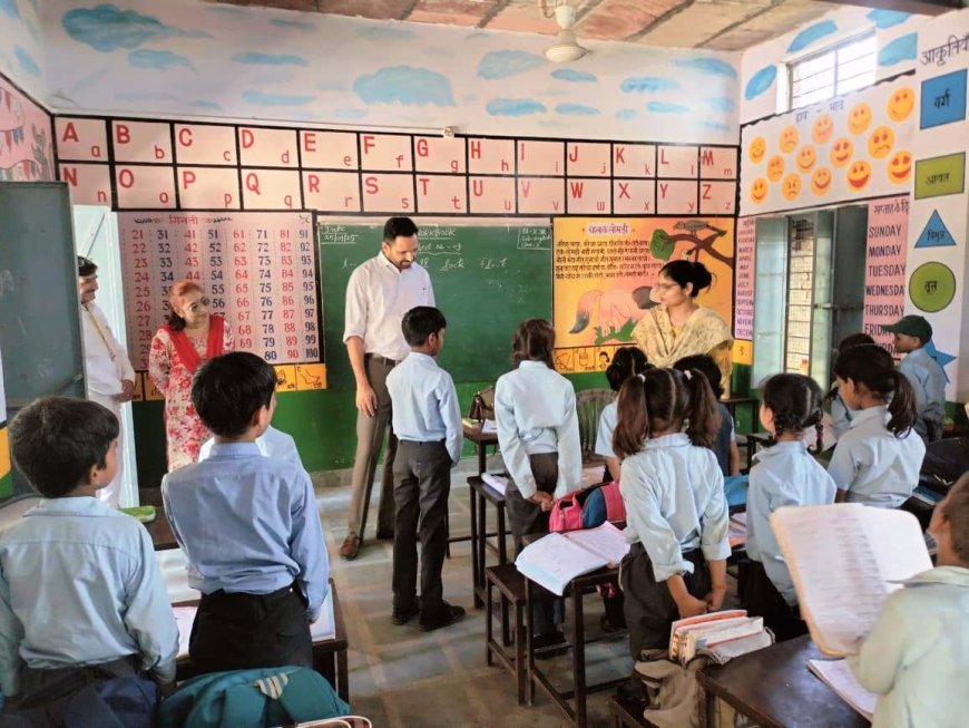 जिला कलक्टर ने किया मिड डे मील का आकस्मिक निरीक्षण