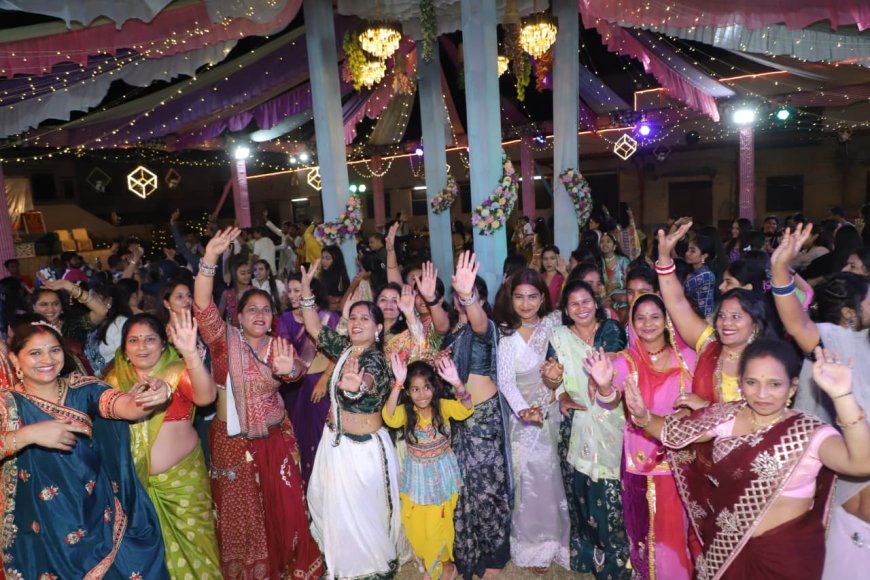 सेन समाज का नवरात्रि डांडिया-गरबा महोत्सव सम्पन्न हरी सेवा धाम, भीलवाड़ा में |