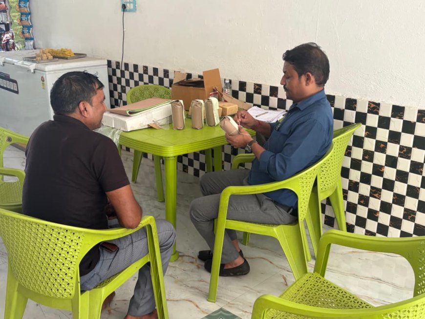 खाद्य सुरक्षा दल ने सूखी सोनपपड़ी के नमूने लेकर, 11 किलो खराब हो चुकी मिठाइयों को कराया नष्ट