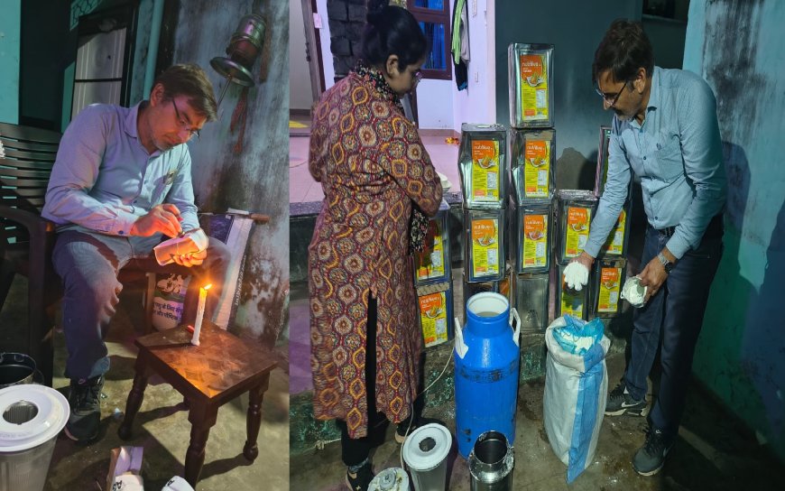 मिलावटी दूध बनाने की सूचना मिलने पर खाद्य सुरक्षा टीम की कार्यवाही :40 लीटर दूध,25 किलो मिल्क पाउडर, 30 लीटर रिफाइंड पॉमोलिन ऑयल कराया नष्ट