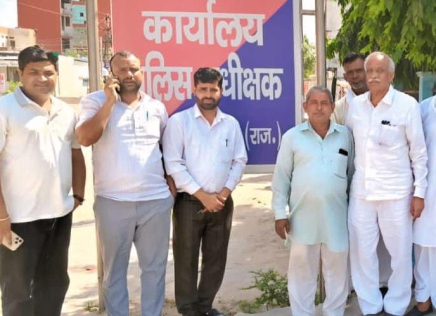 डीएसपी अतुल साहू से मिला मेघवाल समाज का प्रतिनिधि मंडल,  सामाजिक प्रकरण के तुरंत निस्तारण से खुश हुए समाज के लोग