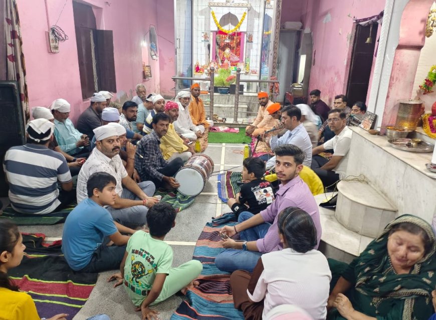 माता के जागरण में देर रात तक झूमे श्रद्धालु