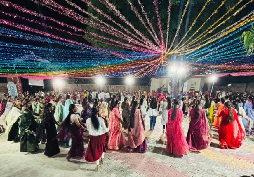 नवरात्र पर मां खिमज माता मंदिर में गरबा