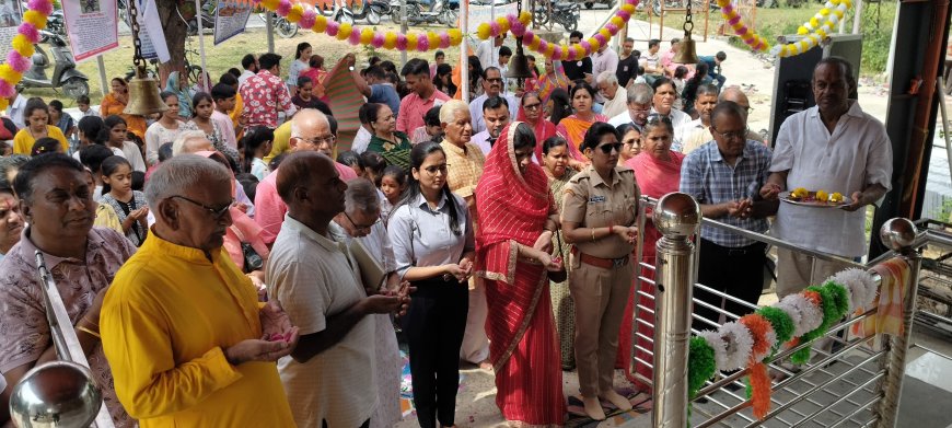 पर्यावरण की सुरक्षा के संकल्प के साथ 351 कन्याओ का पाद प्रक्षालन:नए भारत मे महिलाओ की महत्वपूर्ण भूमिका- सुश्री गोयल