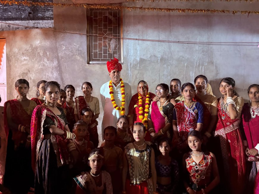 श्रीअंबे माता गर्ल्स डांडिया ग्रुप की ओर से आयोजित गरबा महोत्सव मेवाड़ा ने  की शिरकत