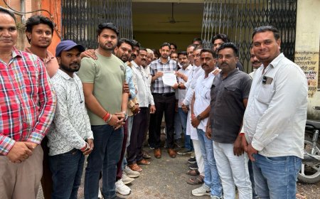 नगर कांग्रेस कमेटी अन्ता ने उपजिला कलेक्टर को सौंपा ज्ञापन, 20 मंदिरों के निर्माण कार्य पुनः प्रारंभ की मांग