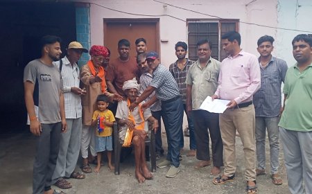 शतायु मतदाता का किया सम्मान, मुख्य निर्वाचन आयोग ने भेजा प्रशंसा पत्र