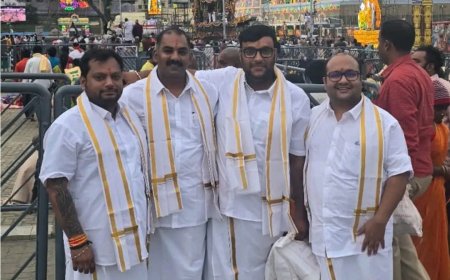 तिरुपति बालाजी के उद्योग घराने ने किए दर्शन