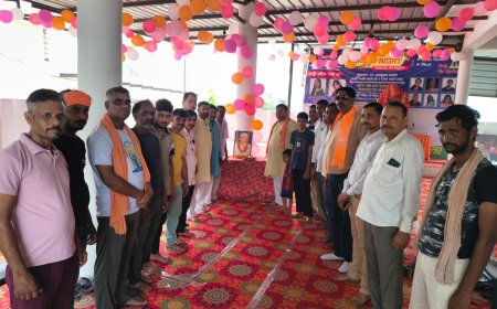 भाजपा कार्यालय कोटकासिम में मनाई गई गांधी-शास्त्री जयंती