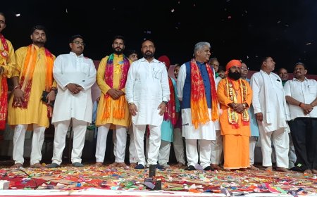 दशहरा पर्व पर डीजिटल तीरों से हुए राम रावण युद्ध का केंद्रीय मंत्री भूपेंद्र यादव ने किया उद्घाटन