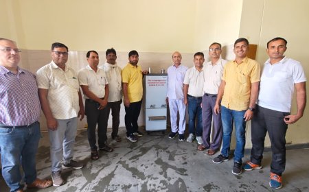 राजकीय महाविद्यालय में भामाशाह ने वाटर कूलर किया भेंट