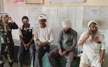 खेत की मेड को लेकर खूनी संघर्ष एक दर्जन घायल,दोनों पक्षों के खिलाफ मामला दर्ज