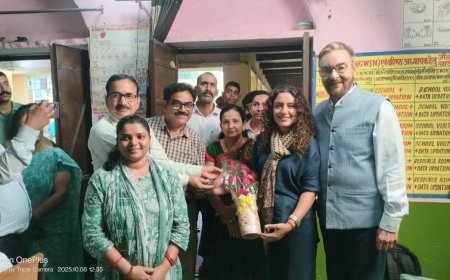 अभिनेता कबीर बेदी रामगढ़ पहुंच दिव्यांग विद्यार्थी बच्चों के साथ शार्ट मूवी शुटिंग की