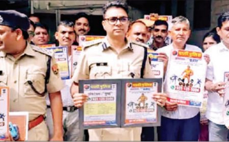 एसपी ने ऑपरेशन गुप्त - प्रहार पोस्टर का किया विमोचन ,अवैध गतिविधियों पर लगेगा अंकुश