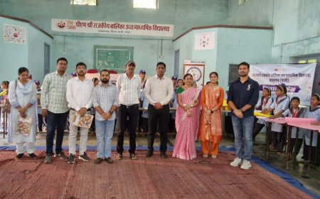 पीएमश्री राजकीय बालिका उच्च माध्यमिक विद्यालय तखतगढ़ में विज्ञान एवं गणित मॉडल प्रदर्शनी आयोजित 