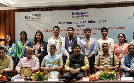 दो दिवसीय राष्ट्रीय संगोष्ठी– राष्ट्रीय सुरक्षा हेतु भू-स्थानिक दृष्टिकोण का सफल  समापन