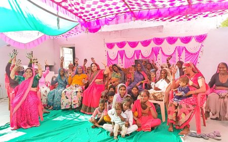 ग्राम मानखेडा में करवा चौथ के मौके पर सामूहिक मेंहदी कार्यक्रम हुआ आयोजित