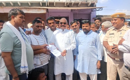 जयपुर हाइवे अतिक्रमण अभियान के विरोध में हलैना बाजार बन्द:विधायक बहादुरसिंह कोली ने डीएम से वार्ता कर खुलवाया बाजार