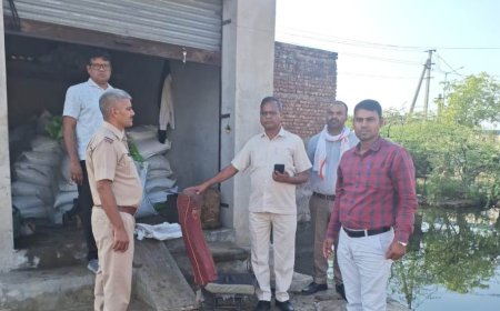 नकली डीएपी के 100 कट्टे जब्त, दुकान को किया सीज