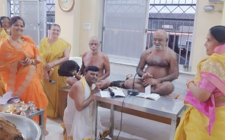 गायत्री नगर में 48 दिवसीय भक्तामर पाठ  के  8 वर्ष पूर्ण हुए:भक्तामर विधान के साथ समापन समारोह का भव्य आयोजन सम्पन्न