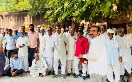 सबलगढ़ बनेठी में 11 सूत्रीय मांगों पर गुर्जर समाज ने एकत्रित होकर सभी मांगों का किया समर्थन