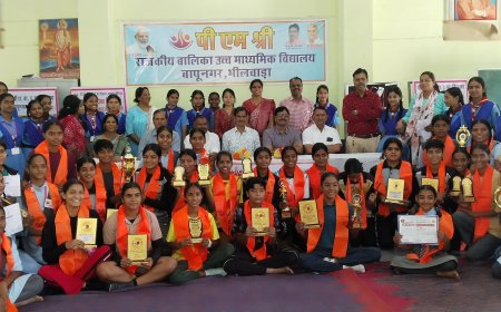 बापू नगर पीएम श्री बालिका विद्यालय की प्रतिभाओं का किया सम्मान