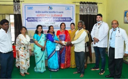 निःशुल्क स्वास्थ्य शिविर सम्पन्न, सीएसआर प्रशिक्षण प्रमाण-पत्र वितरित किए